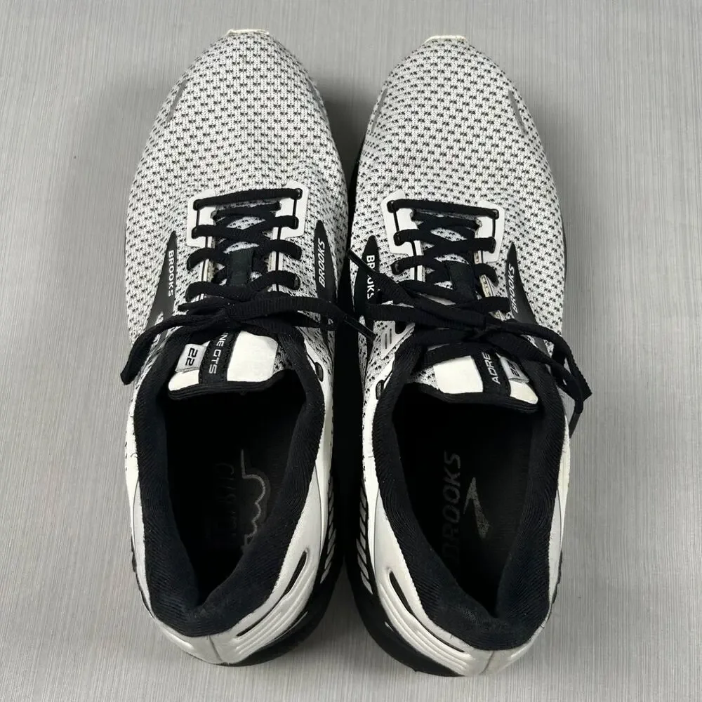 Brooks Adrenaline GTS 22 Men's Size 11 Wide 2E Running Shoes White 1103662E135